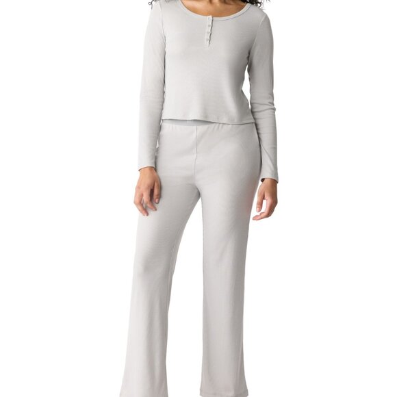 #1007 Gap GapBody Women's Ribbed High-Rise Pajama Pants - Assorted - Picture 2 of 5